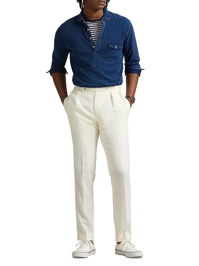 Cotton Mesh Polo Shirt