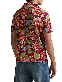 Floral Jersey Polo Shirt