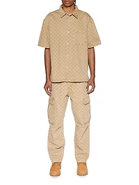 Democrazy Box Denim Button-Front Shirt