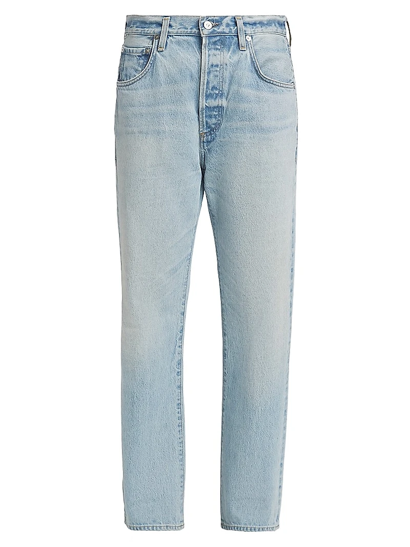 Baretta Mid-Rise Straight-Leg Jeans