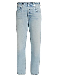 Baretta Mid-Rise Straight-Leg Jeans