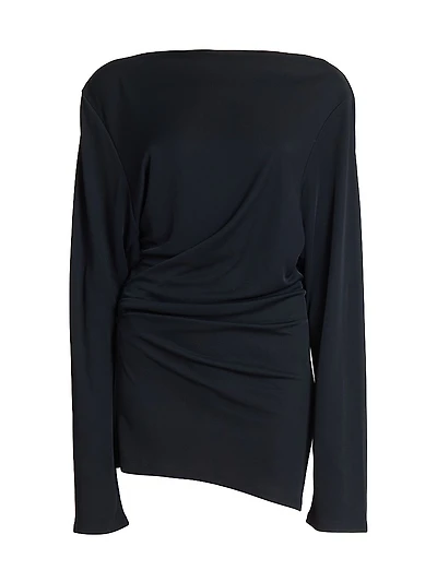 Croisiere Draped Minidress