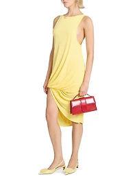 Peplo Draped Pickup Midi-Dress