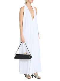 Norma Halter Draped Maxi Dress