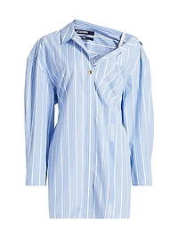 Asymmetrical Cotton Shirtdress
