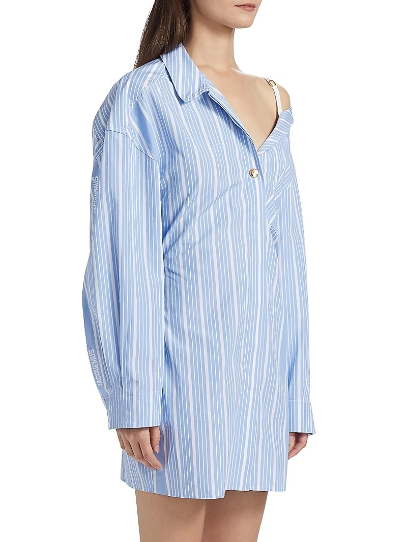 Asymmetrical Cotton Shirtdress