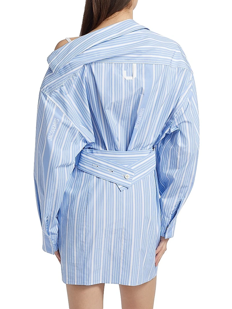 Asymmetrical Cotton Shirtdress