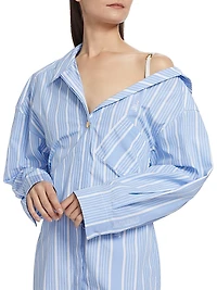Asymmetrical Cotton Shirtdress