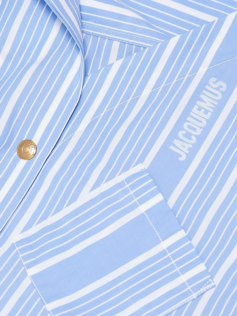 Asymmetrical Cotton Shirtdress