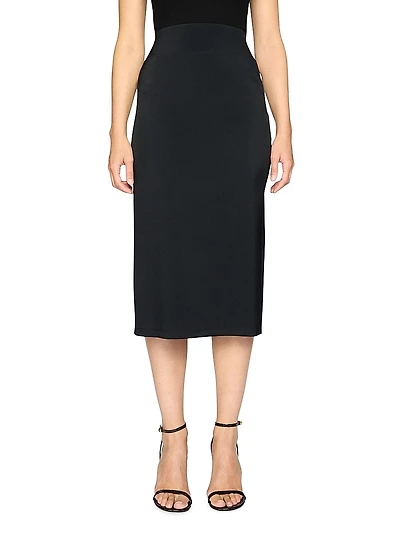 Draped Midi-Skirt