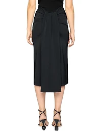 Draped Midi-Skirt