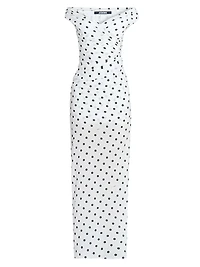 Rita Polka Dot Sheath Gown