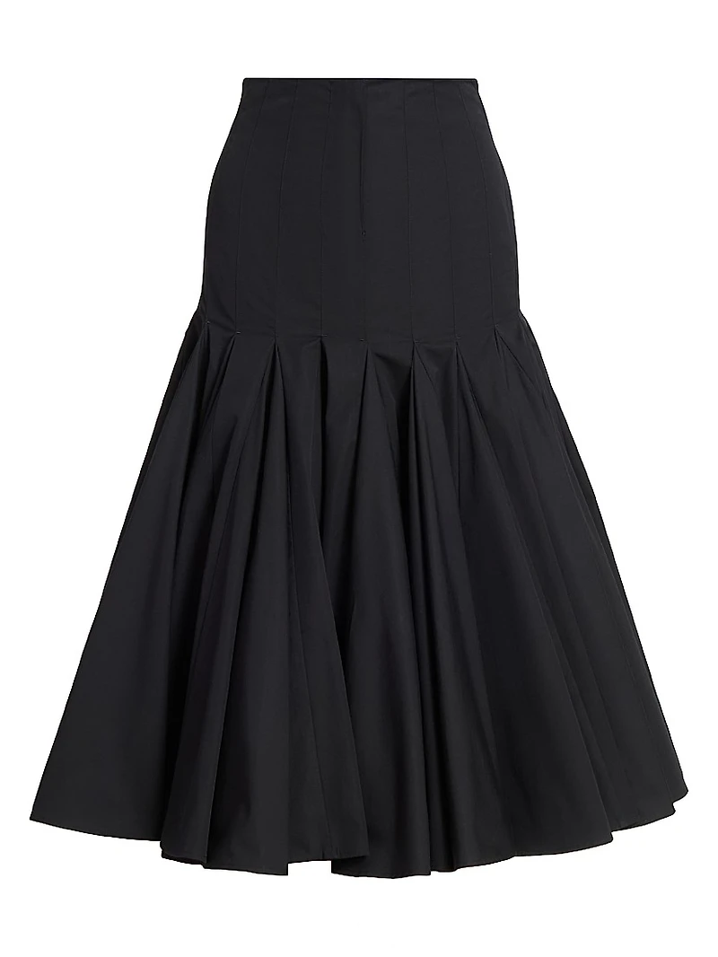 Agave Drop Waist Midi-Skirt