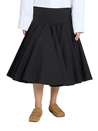 Agave Drop Waist Midi-Skirt