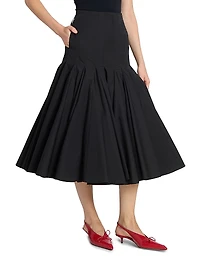Agave Drop Waist Midi-Skirt