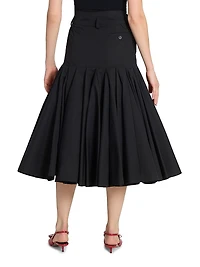Agave Drop Waist Midi-Skirt