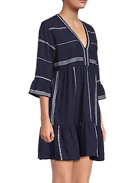 Hanna Bell-Sleeve Minidress