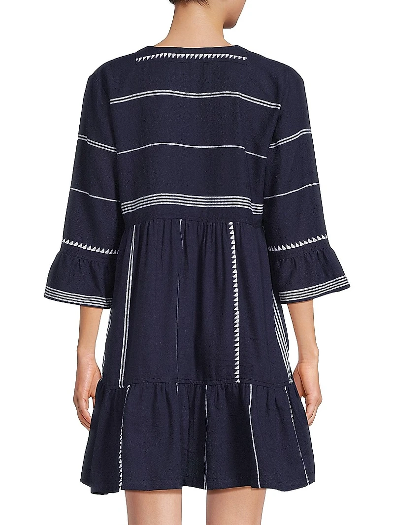 Hanna Bell-Sleeve Minidress