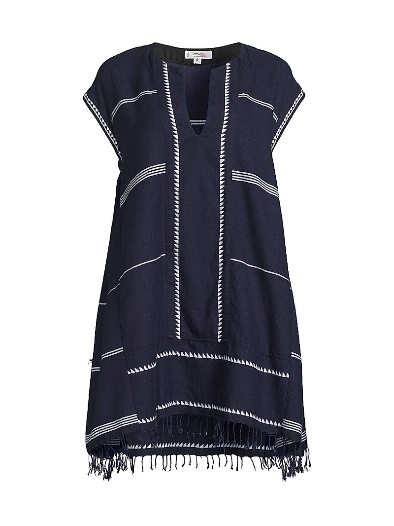 Elina Cotton V-Neck Caftan