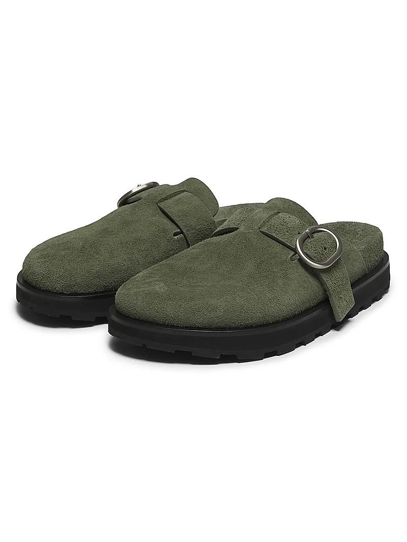 Suede Mule Clogs