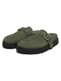 Suede Mule Clogs