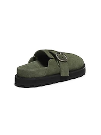 Suede Mule Clogs