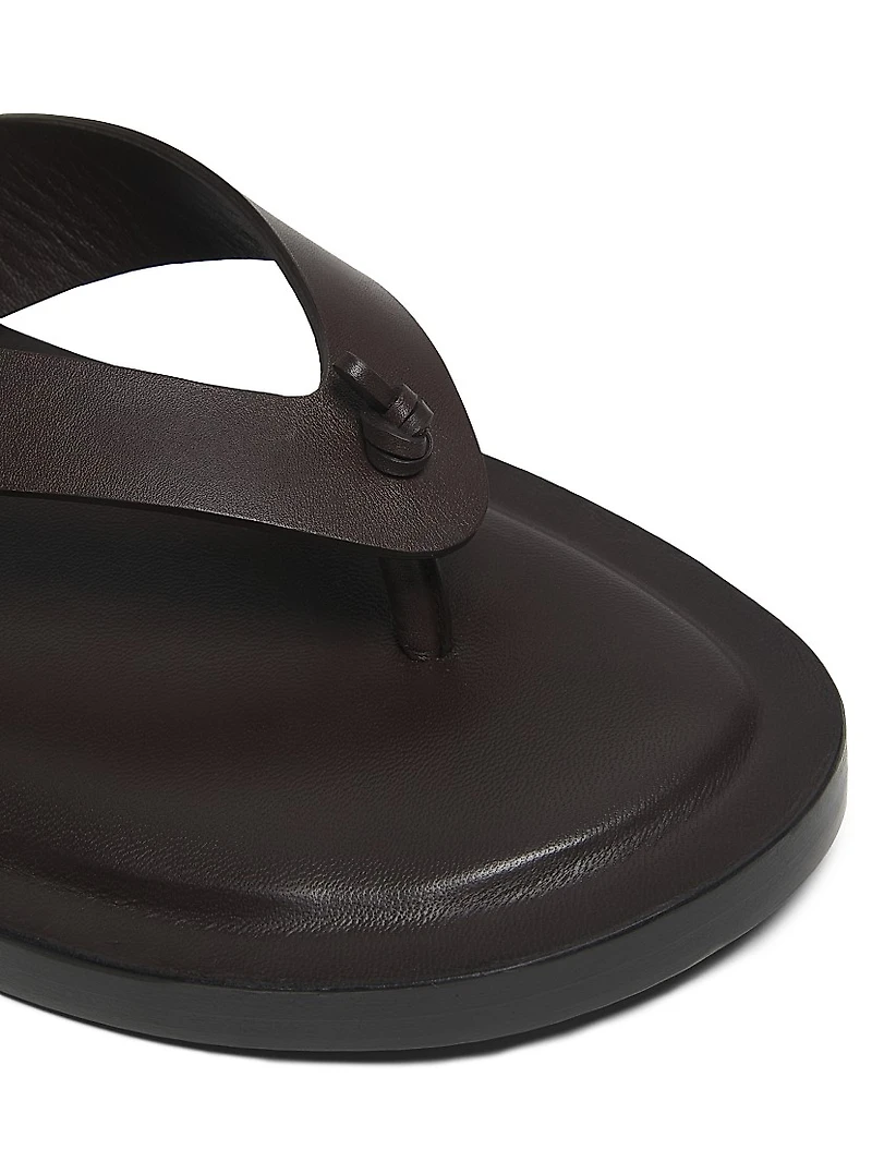 Knotted Leather Sandals