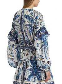 Ana Tapestry Cotton-Blend Blouse