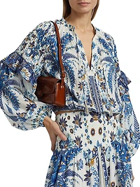 Ana Tapestry Cotton-Blend Blouse