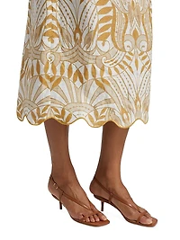 Lace Nature Midi-Skirt