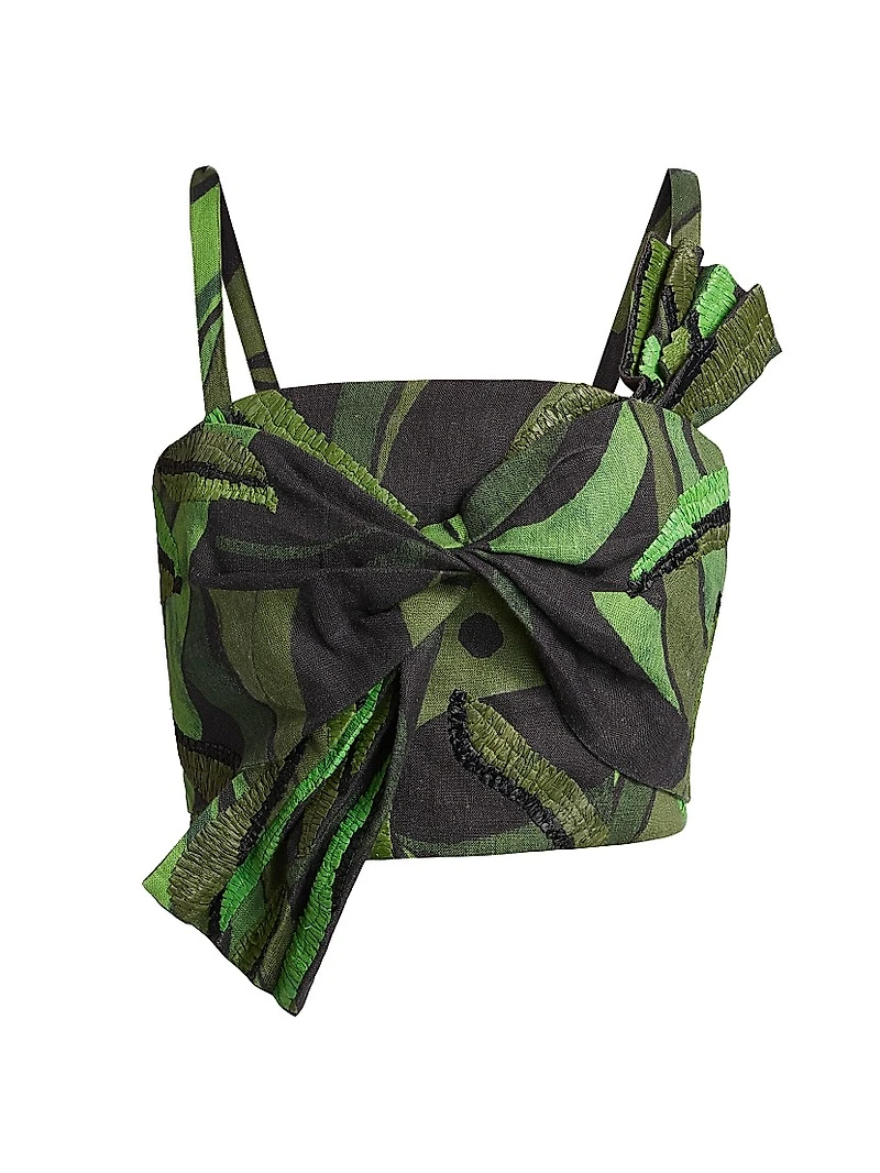 Coconut Tree Flow Crop Top