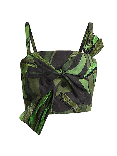 Coconut Tree Flow Crop Top