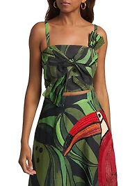 Coconut Tree Flow Crop Top