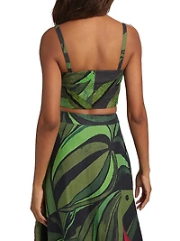 Coconut Tree Flow Crop Top