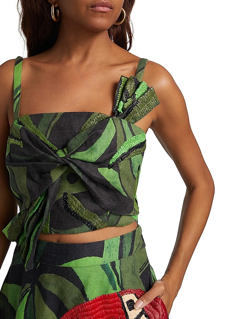 Coconut Tree Flow Crop Top