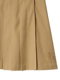 Little Girl's & Ada Cotton-Twill Pleated Skirt