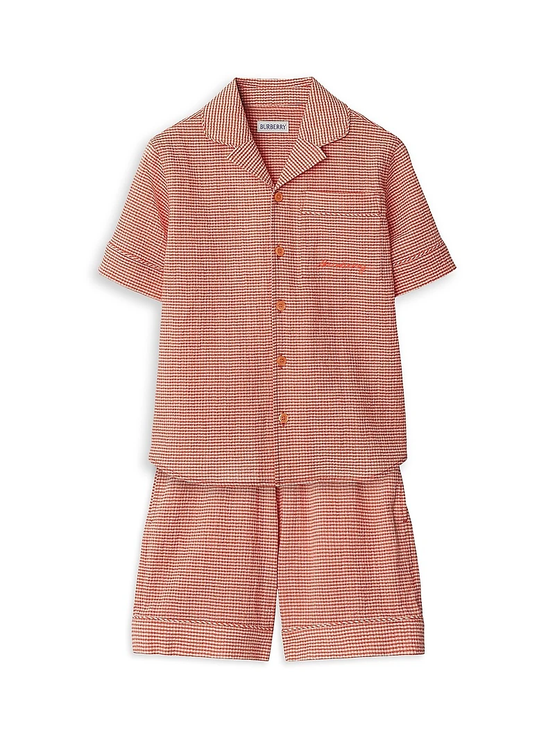 Little Boy's & Xander Gingham Shorts