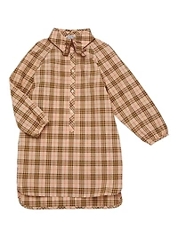 Little Girl's & EKD Check Shirtdress