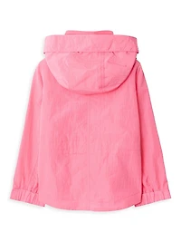 Baby Girl's, Little Girl's & Logo Grid Nylon Jacket
