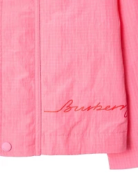 Baby Girl's, Little Girl's & Logo Grid Nylon Jacket