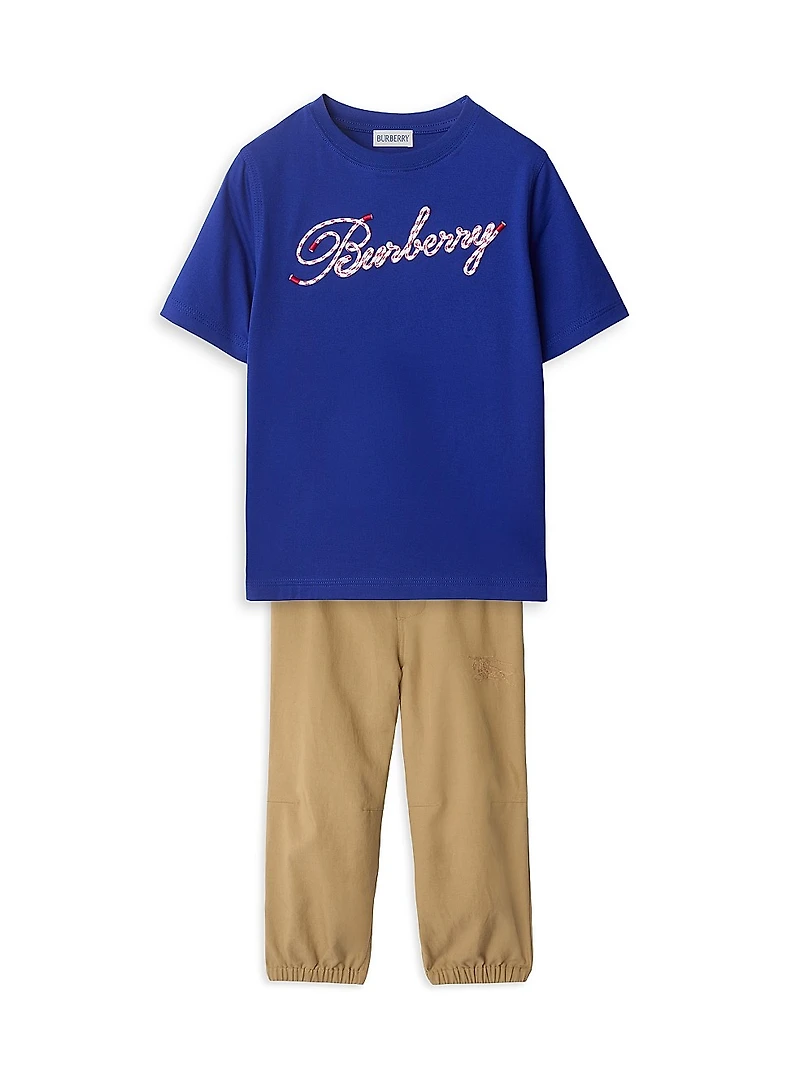 Little Boy's & Rope Logo T-Shirt