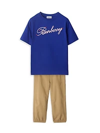 Little Boy's & Rope Logo T-Shirt