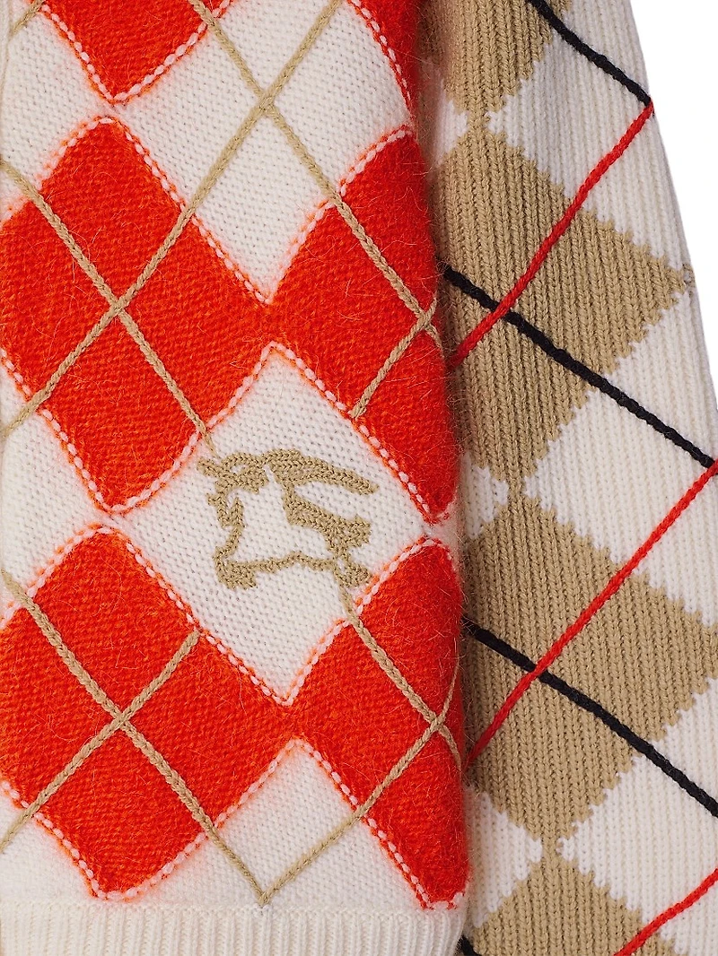Little Girl's & Argyle Wool Cardigan