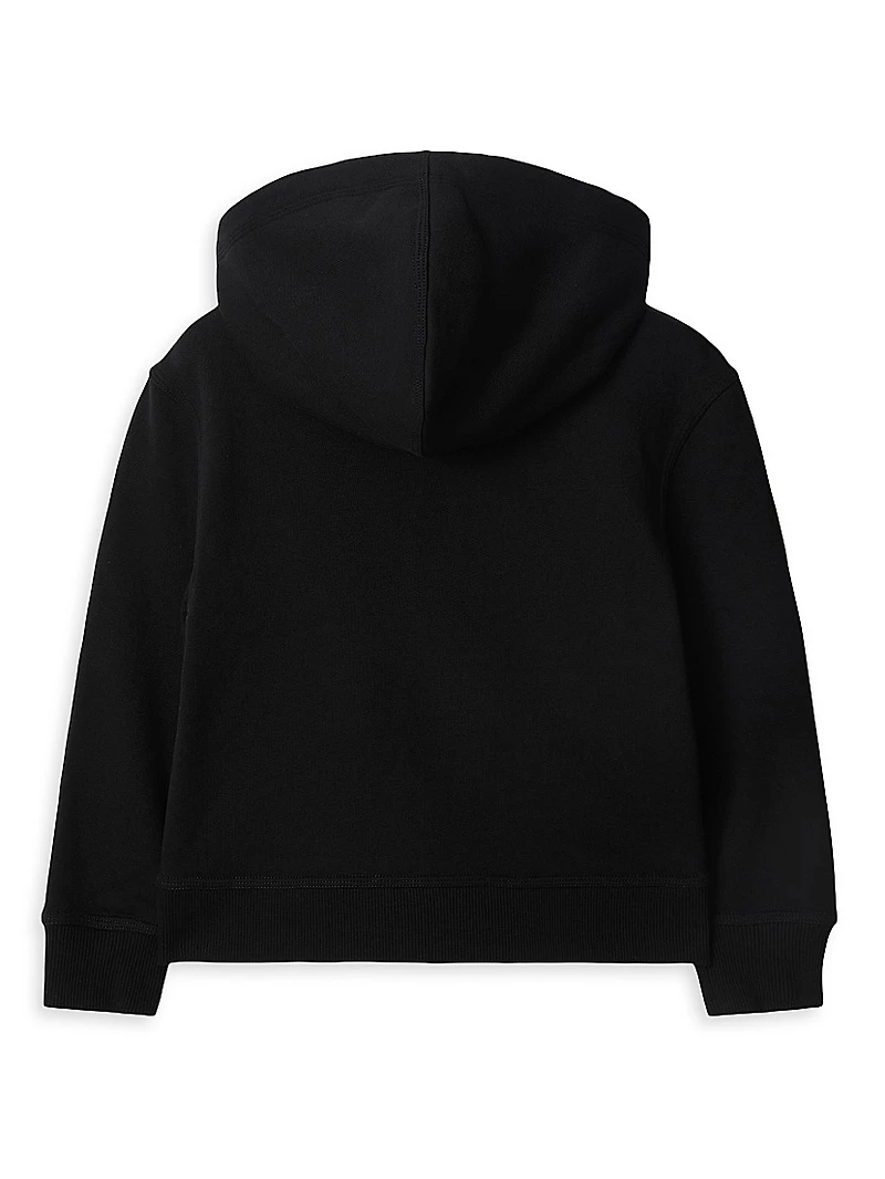 Baby Boy's, Little Boy's & Clyde Check Label Full-Zip Hoodie