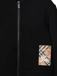 Baby Boy's, Little Boy's & Clyde Check Label Full-Zip Hoodie