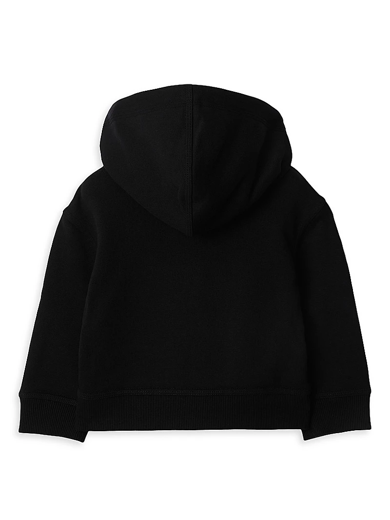 Baby Boy's, Little Boy's & Clyde Check Label Full-Zip Hoodie
