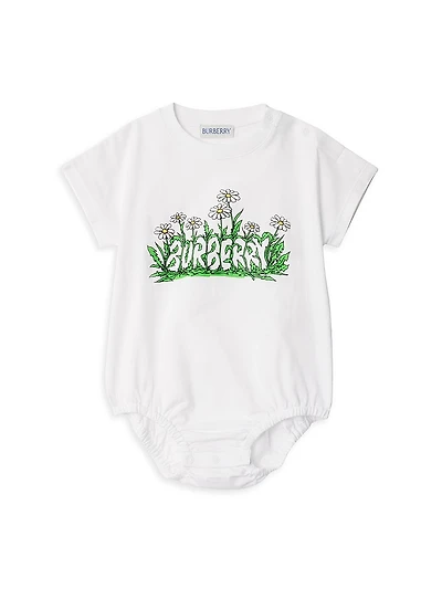 Baby Girl's Logo Daisy Bodysuit