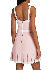 Clarine Pleated Minidress