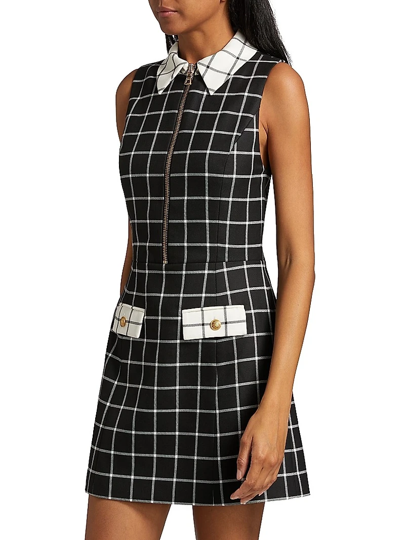 Ellis Check Minidress