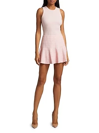 Zona Tweed Godet Miniskirt